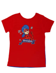 MIRACULOUS-KIDS-DOUBLE SIDED | T-SHIRT | RED & BLUE
