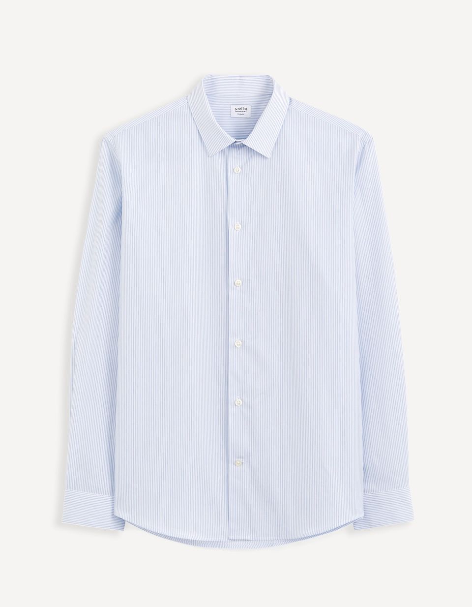 CELIO. CASUAL SHIRT WITH STRIPS | LIGHT BLUE
