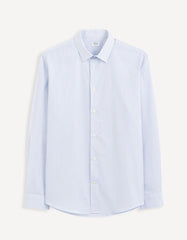 CELIO. CASUAL SHIRT WITH STRIPS | LIGHT BLUE
